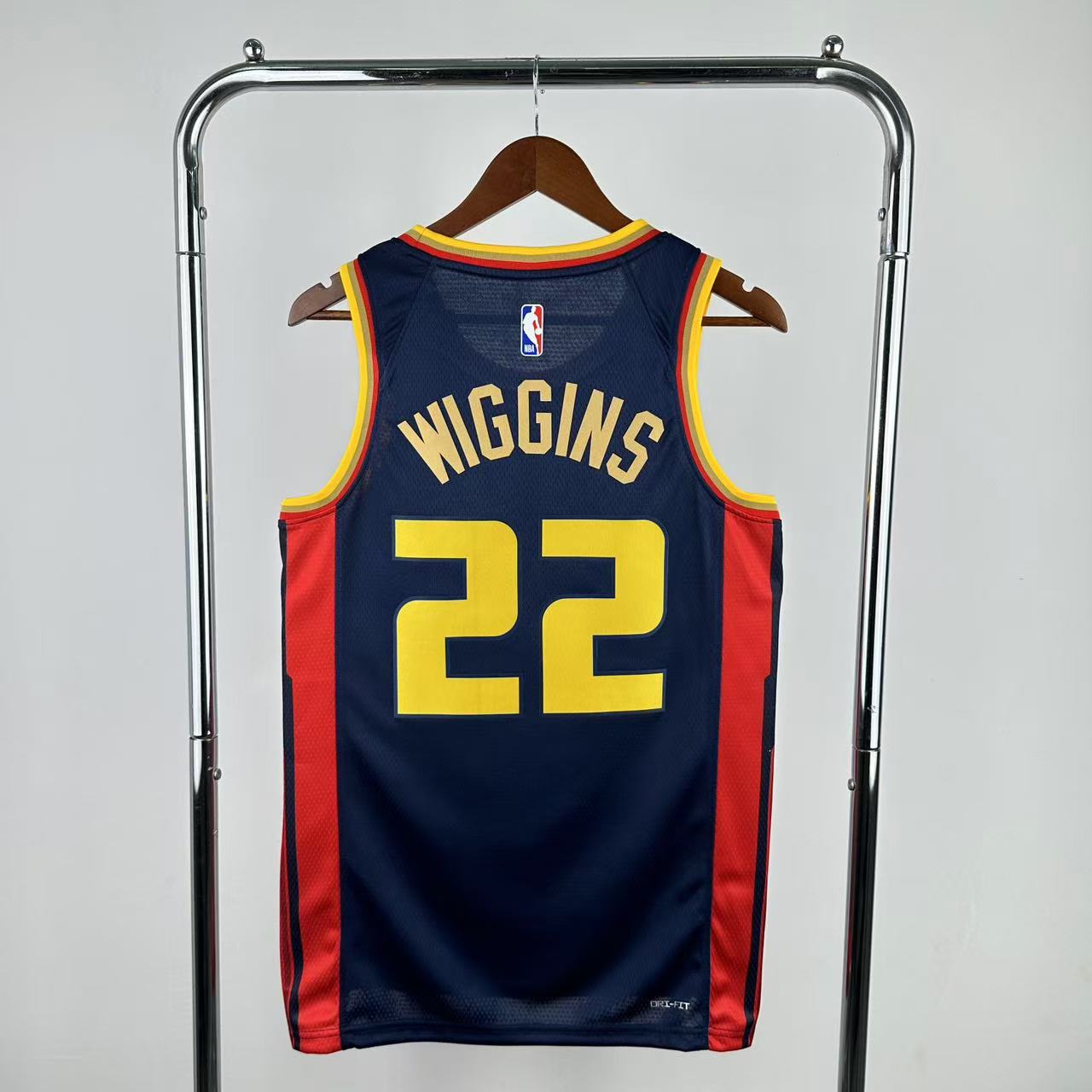 Men Golden State Warriors #22 Wiggins Drak Blue City Edition Season Nike 2025 NBA Jersey